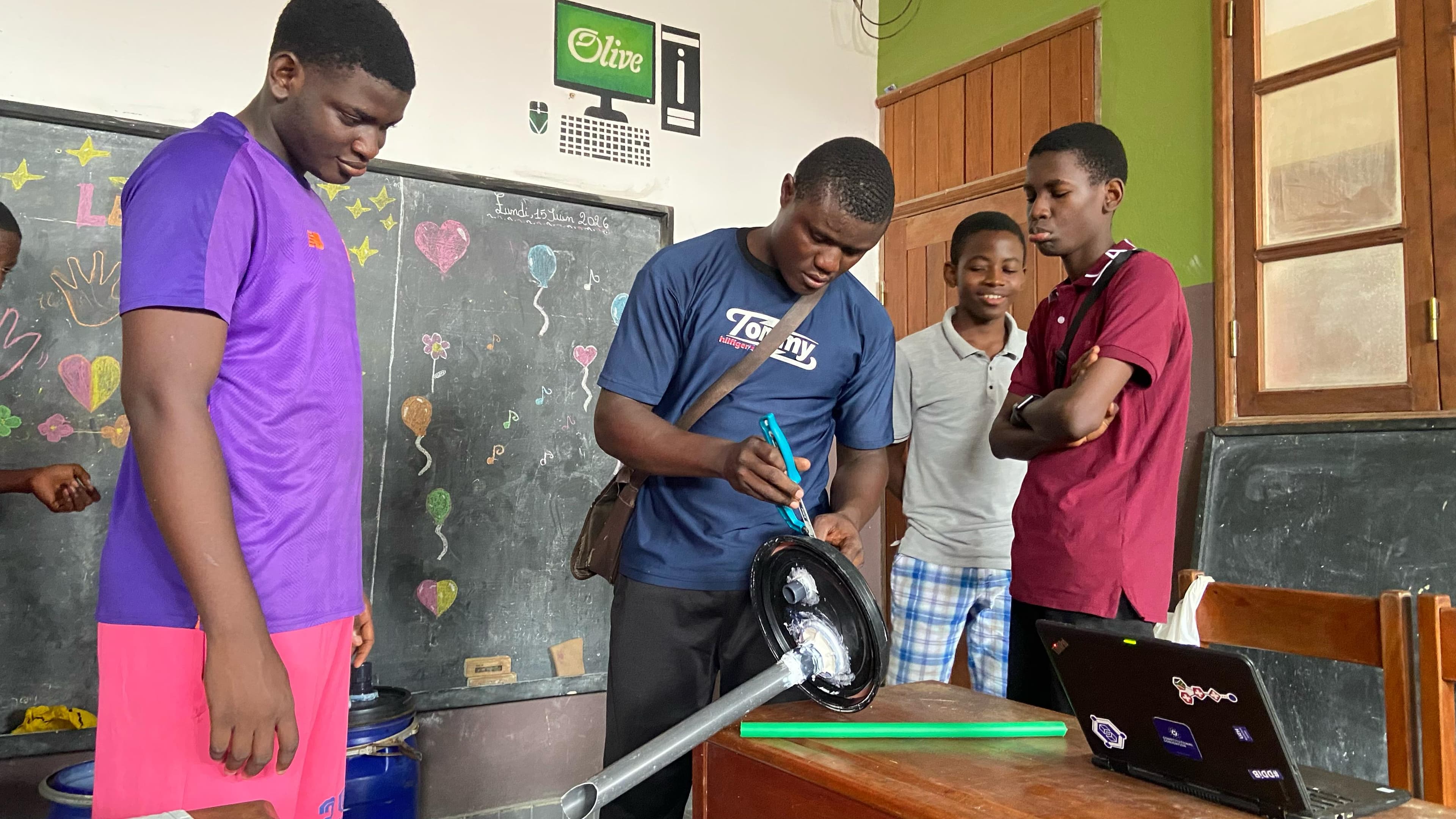 Biogas System — built by STEM Club cohort