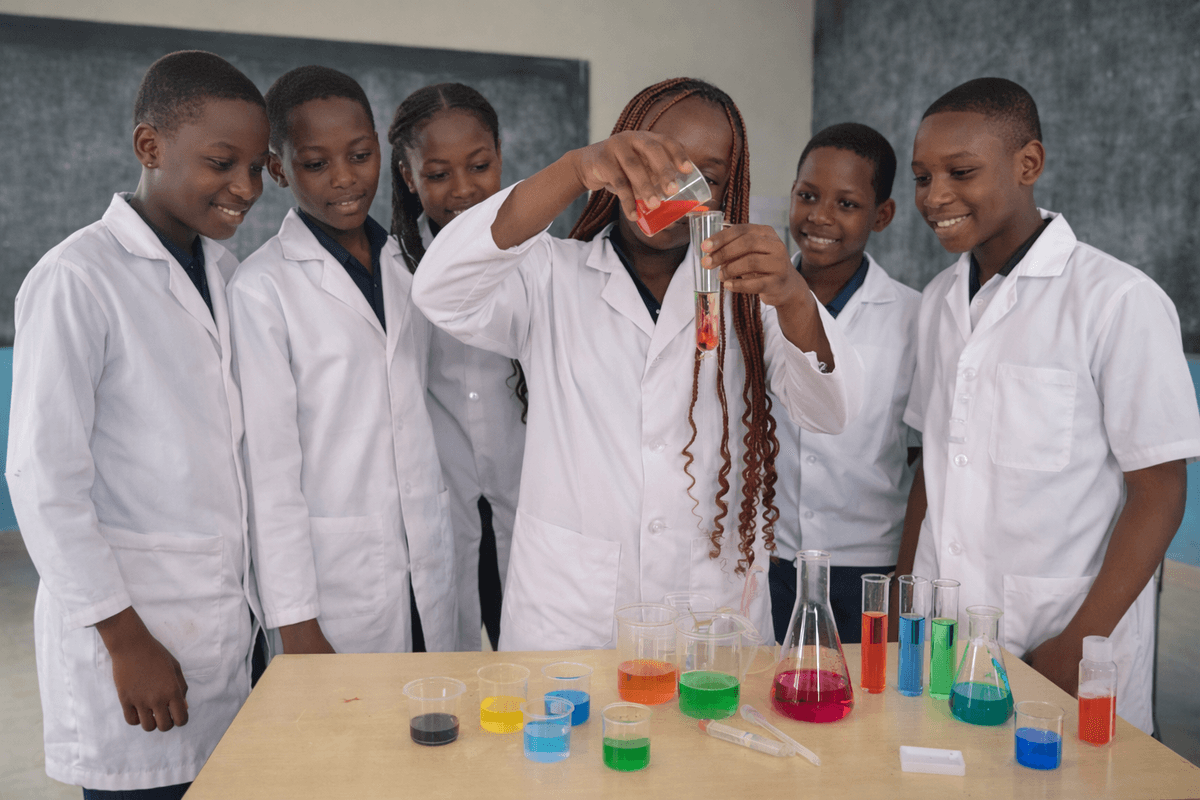 Students in a Giiyo Tech STEM club session