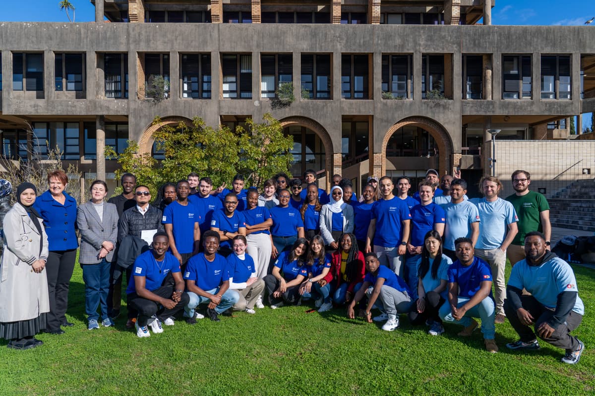 Workshop participants showcasing their projects