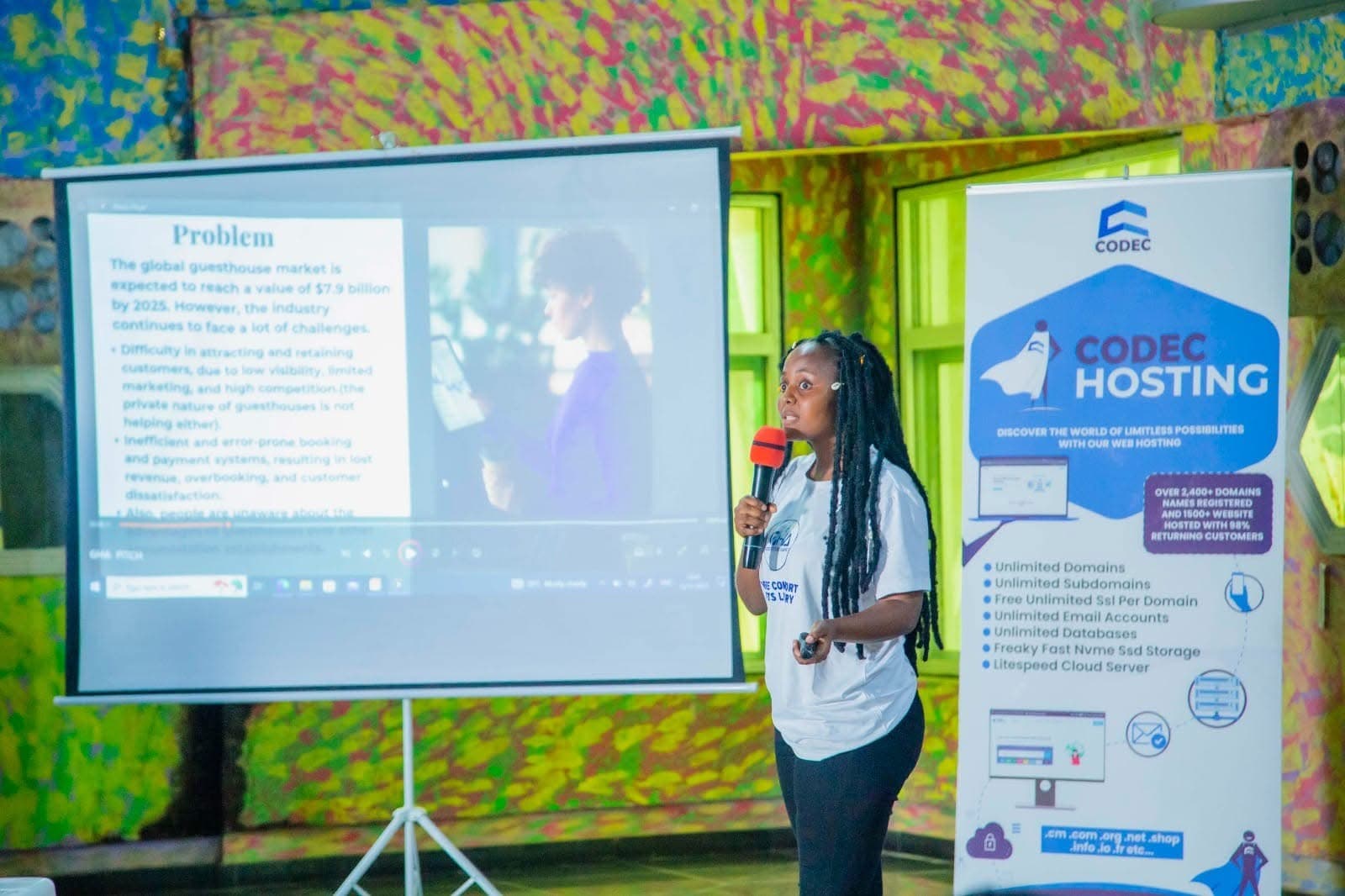 Students listening during a Giiyo Tech talk session